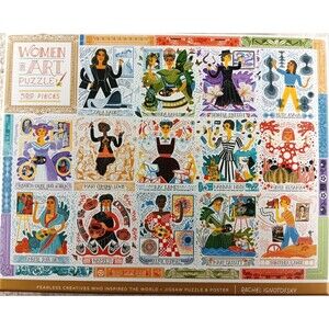 Woman in Art Puzzle NEW 500 Piece Jigsaw Puzzle with Poster by Potter Puzzles